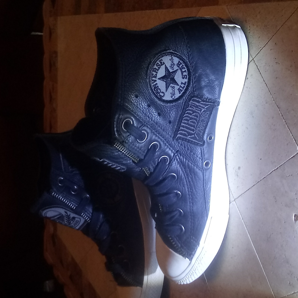 (Rare)Chuck Taylor Leather 7-M 9-W - Picture 4 of 12